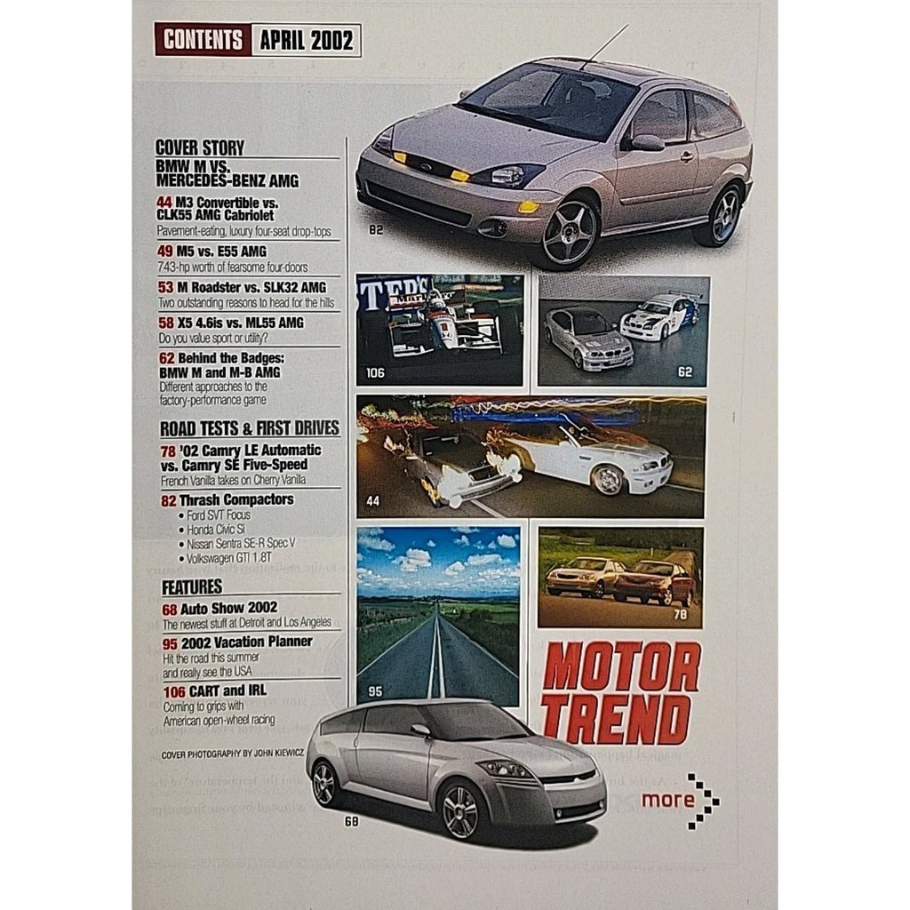 Motor Trend Magazine April 2002