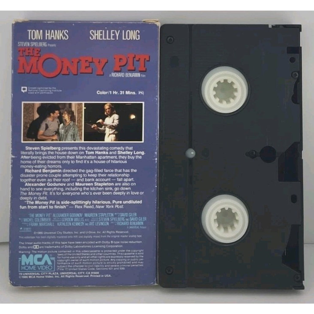 The Money Pit (VHS, 1991) Tom Hanks, Shelley Long