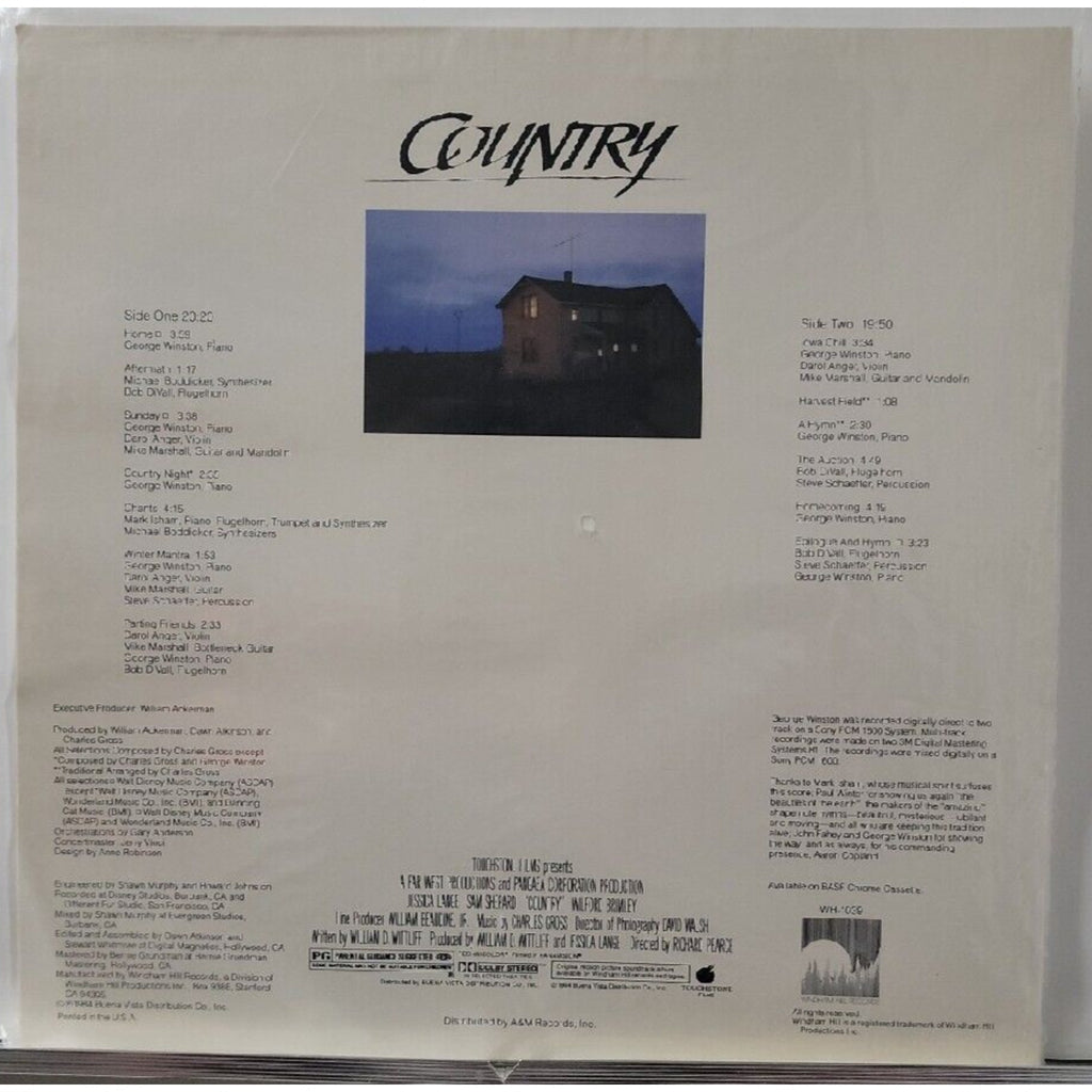 Country An Orignal Soundtrack Windham Hill WH-1039 (Record)