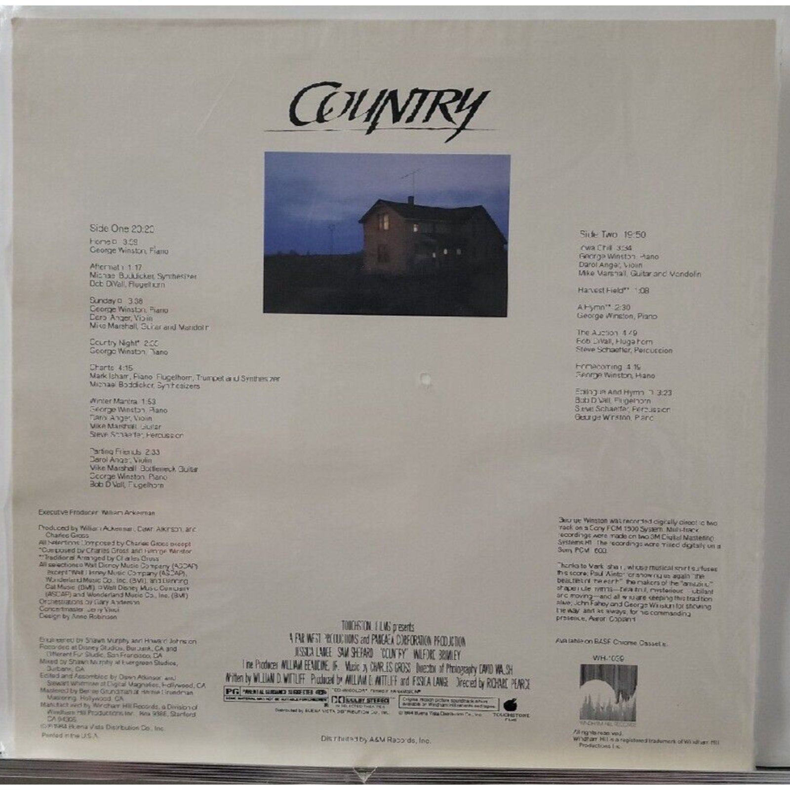 Country An Orignal Soundtrack Windham Hill WH-1039 (Record)