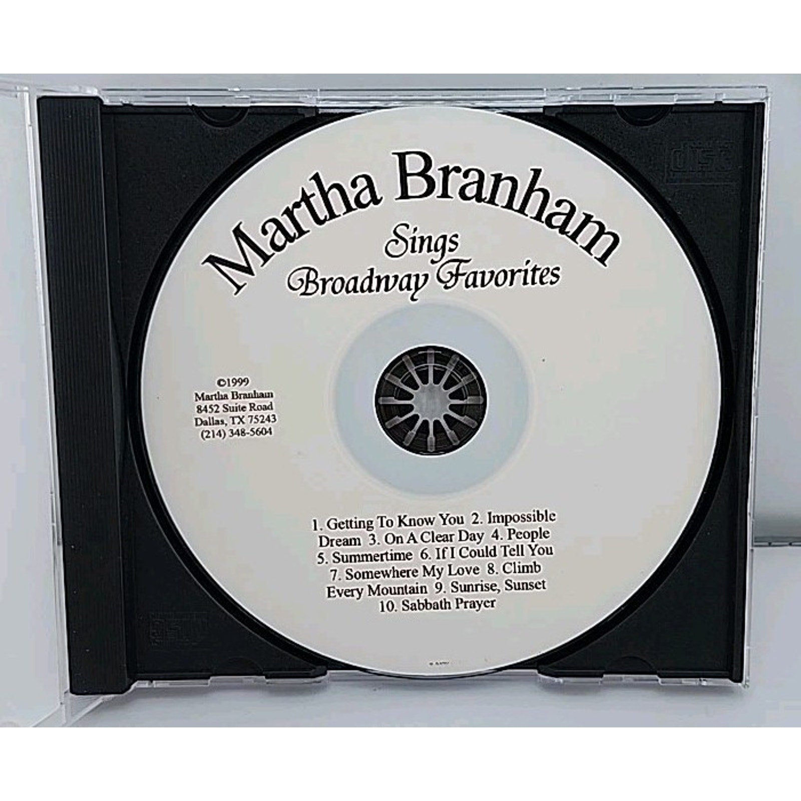 Martha Branham Sings Broadway Favorites (CD)