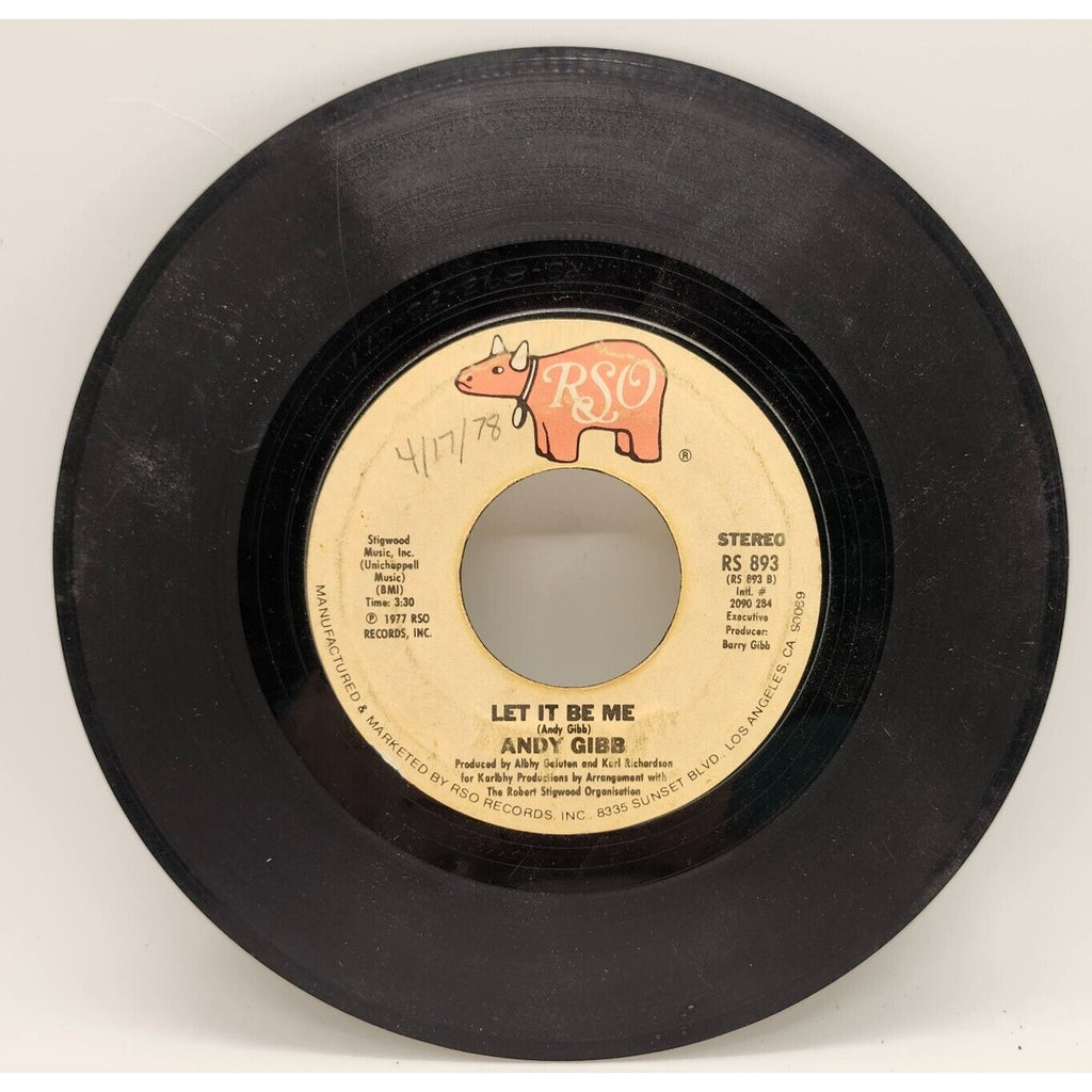 Let It Be Me / Shadow Dancing By Andy Gibb (Record) - RS 893
