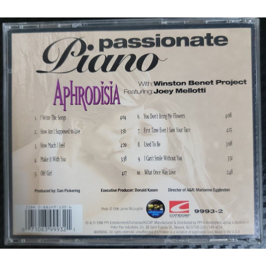 Passionate Pianos: Aphrodesia by Various Artists (CD, May-1996, Compose Records)