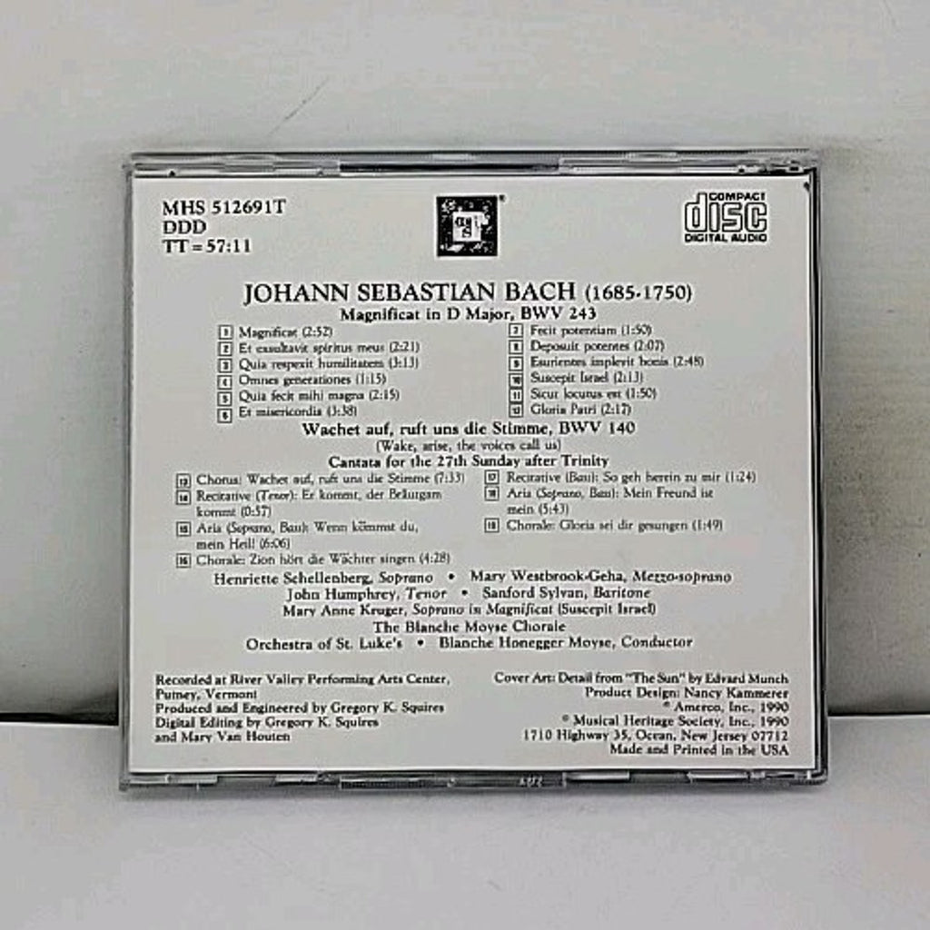 J.S. Bach Magnificat in D Cantata 140 Orchestra of St. Luke's CD