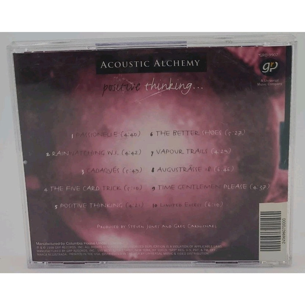 Positive Thinking by Acoustic Alchemy (CD, May-1998, GRP (USA))