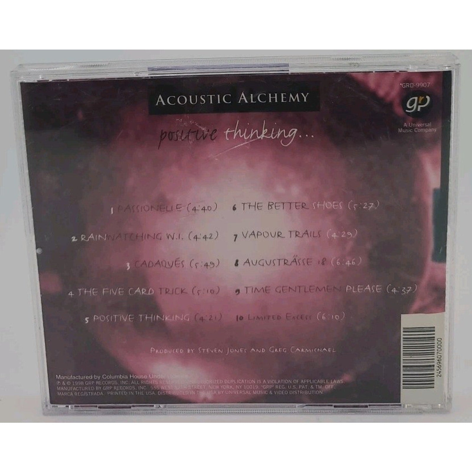 Positive Thinking by Acoustic Alchemy (CD, May-1998, GRP (USA))