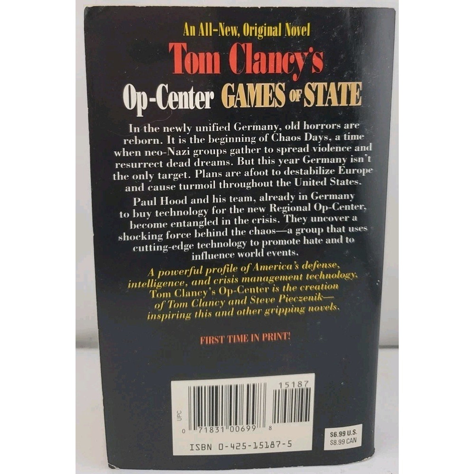 Games of State by Steve Pieczenik, Jeff Rovin and Tom Clancy (1996, Mass Market)