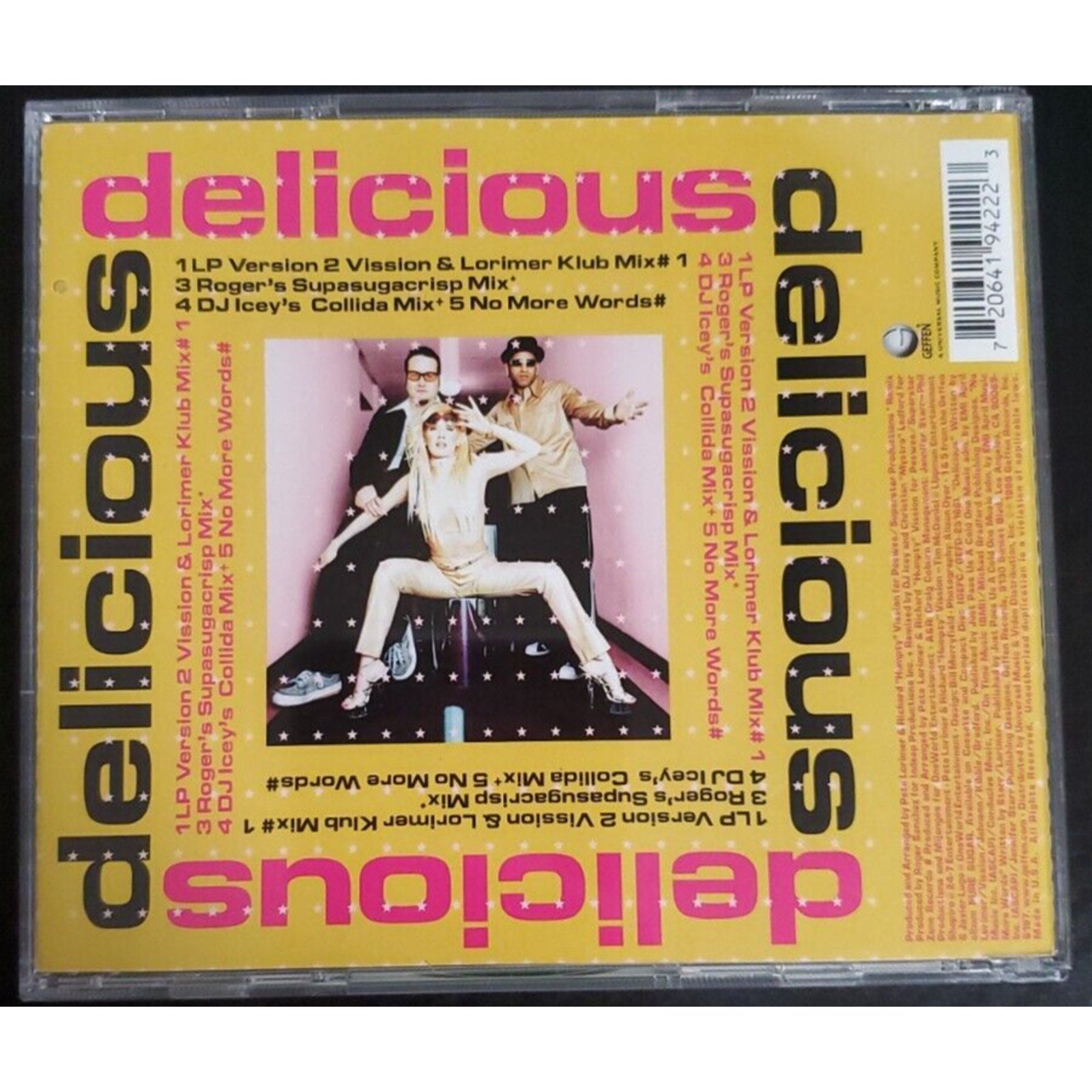 DELICIOUS Pure Sugar (CD, 1998, Geffen)