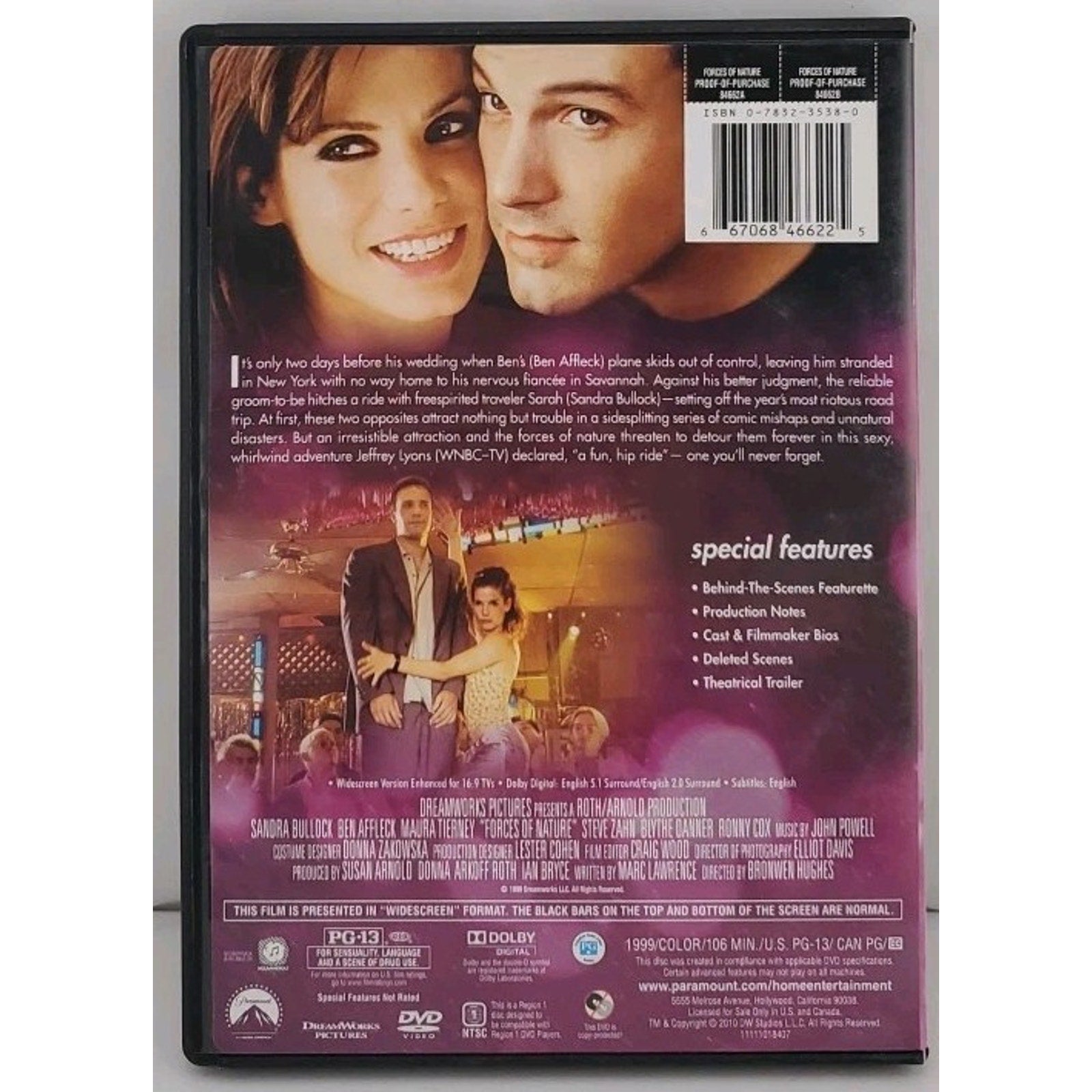 Forces of Nature (DVD, 1999)