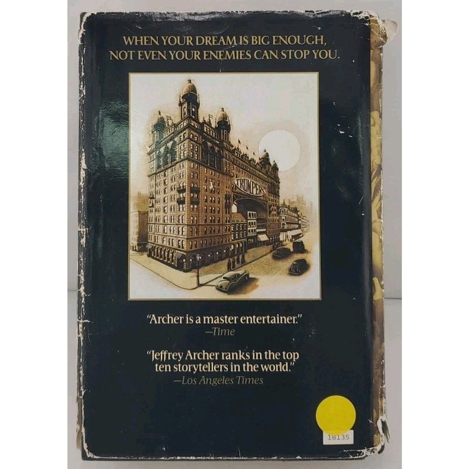As the Crow Flies by Jeffrey Archer (1991, Hardcover)
