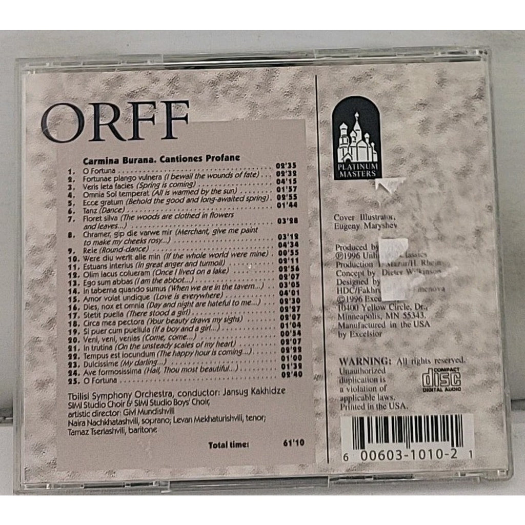Orff Carmina Burana - CD