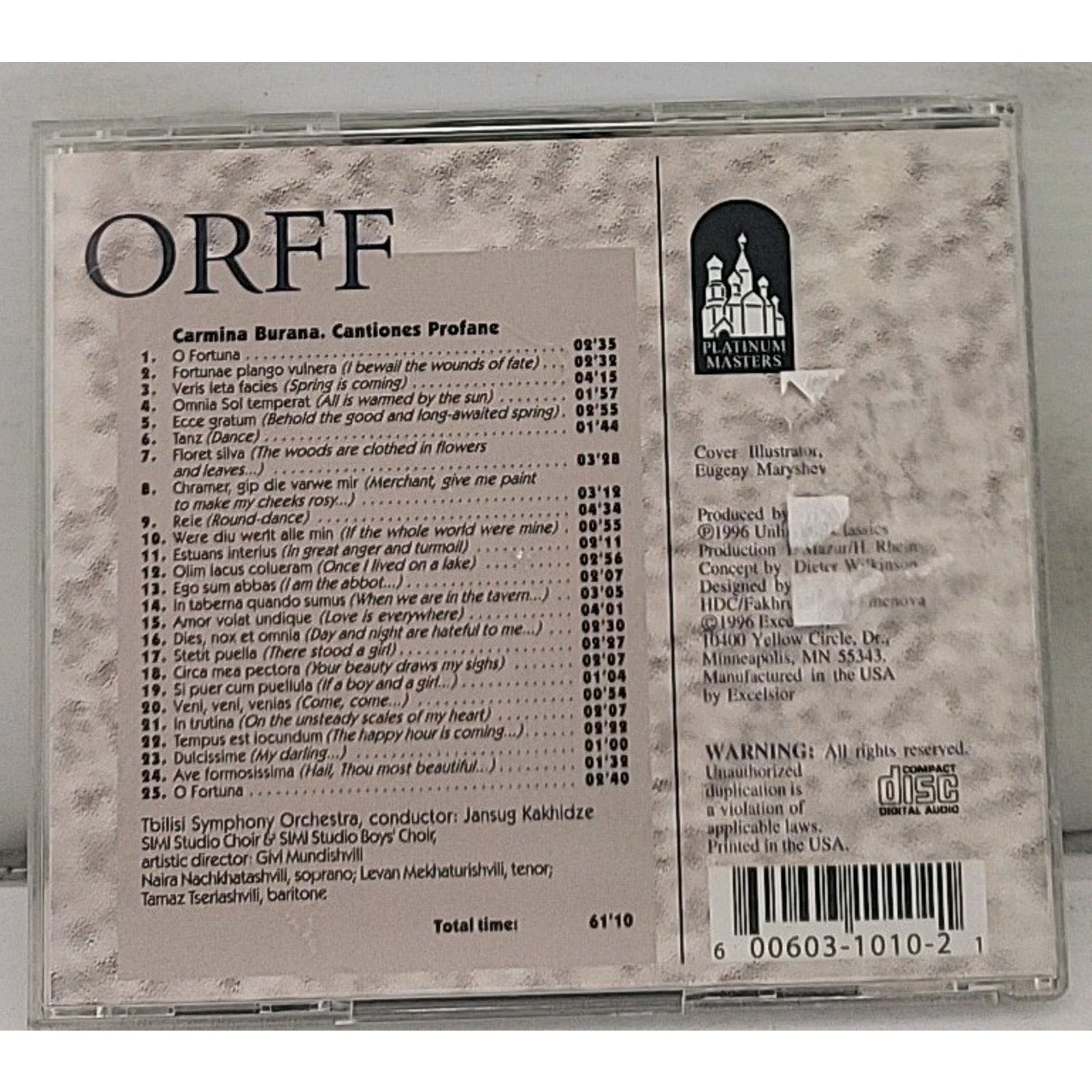 Orff Carmina Burana - CD