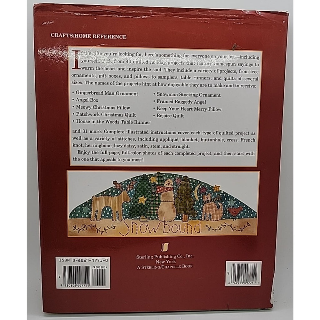 Two-Hour Quilted Christmas Projects by Cheri Saffiote (1997, Hardcover)