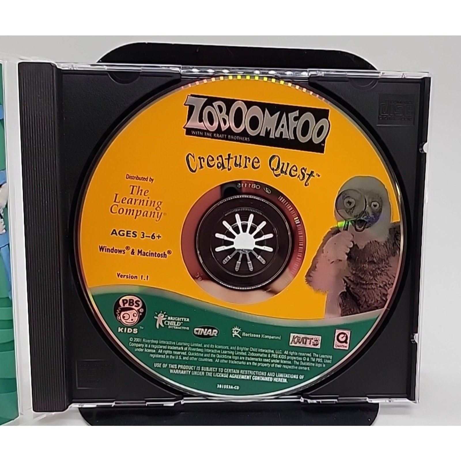 Zoboomafoo Kratt Brothers Creature Quest Game PC Windows Vista XP Me 98