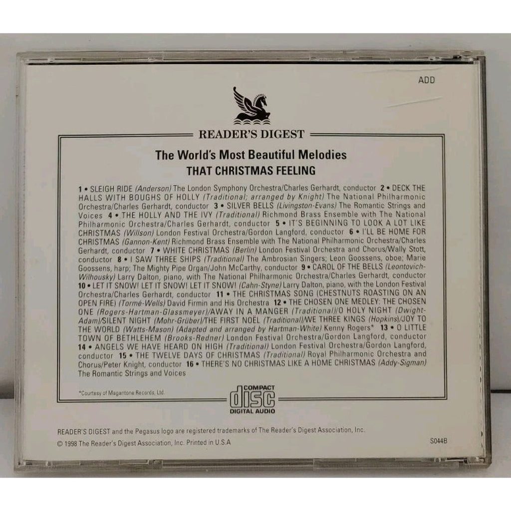 The World's Most Beautiful Melodies That Christmas Feeling (CD)