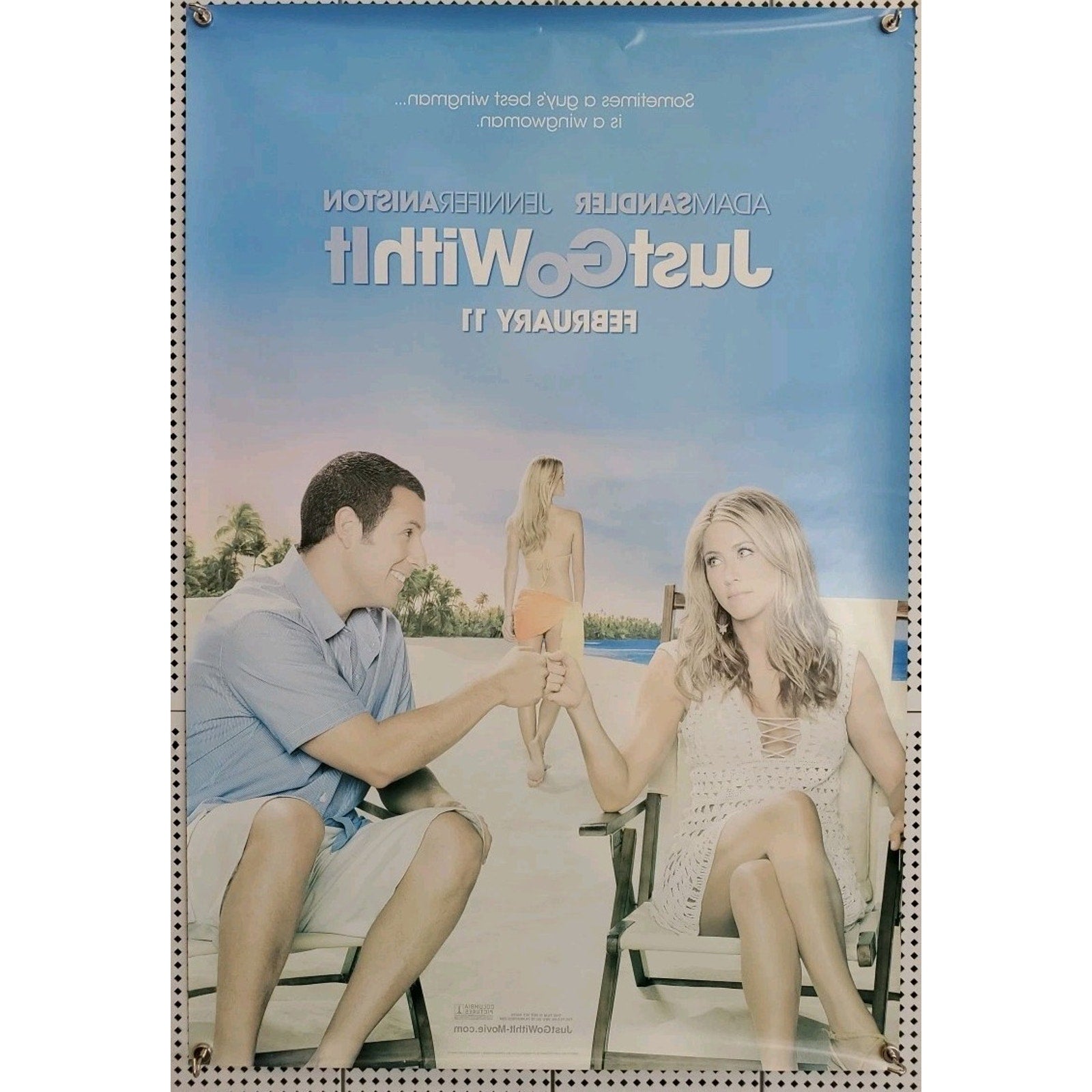 Just Go With It Original 27x40 D/S Movie Poster 2011
