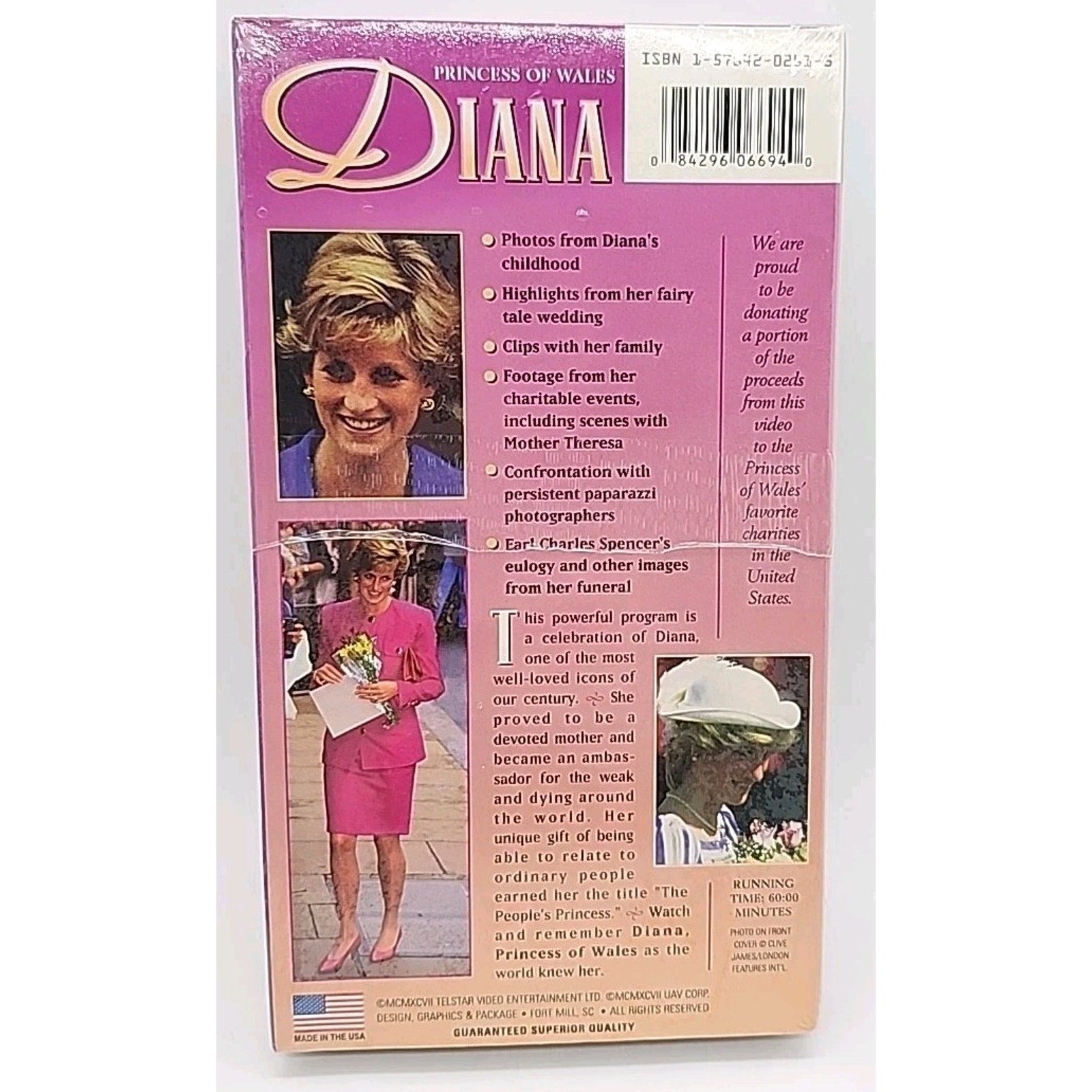 Diana, Princess of Wales/1961-1997/The Peoples Princess (VHS) *Brand New*