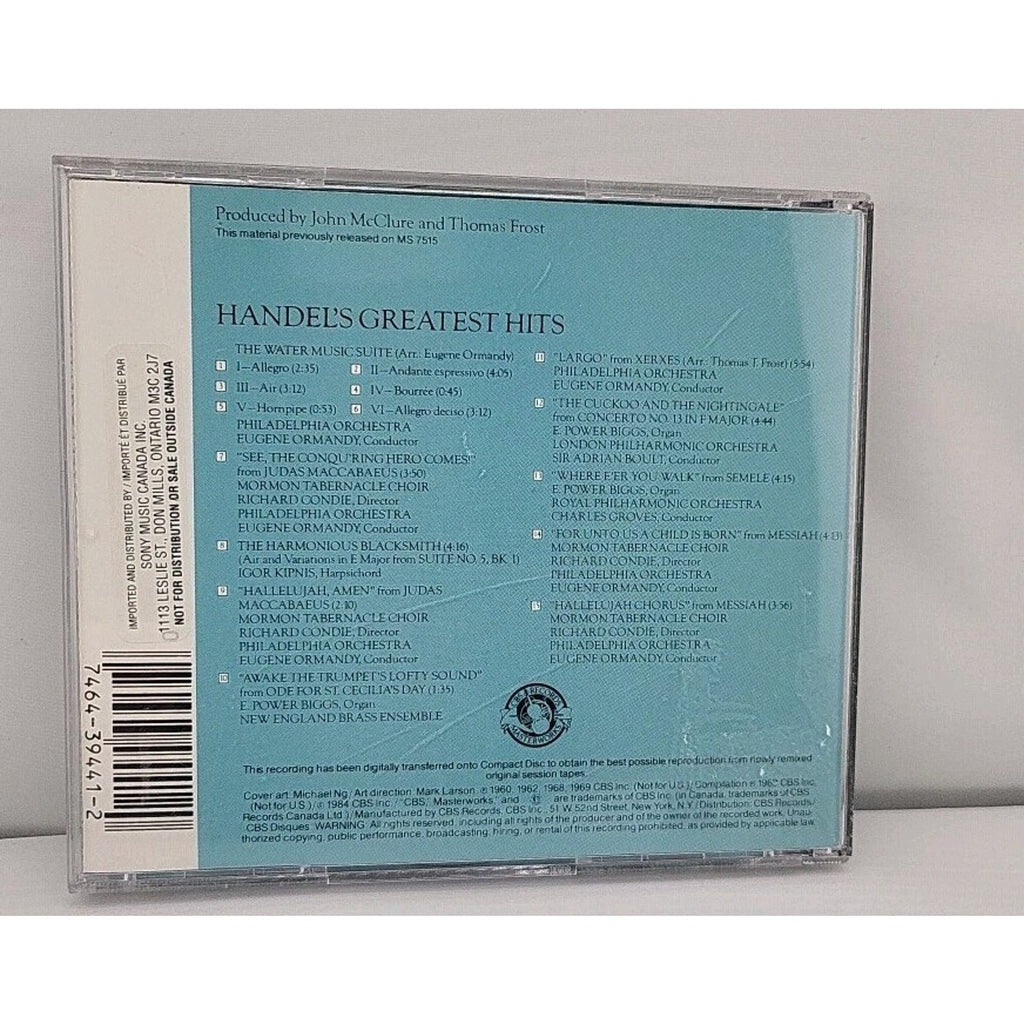 George Frideric Handel: Handel's Greatest Hits (CD)