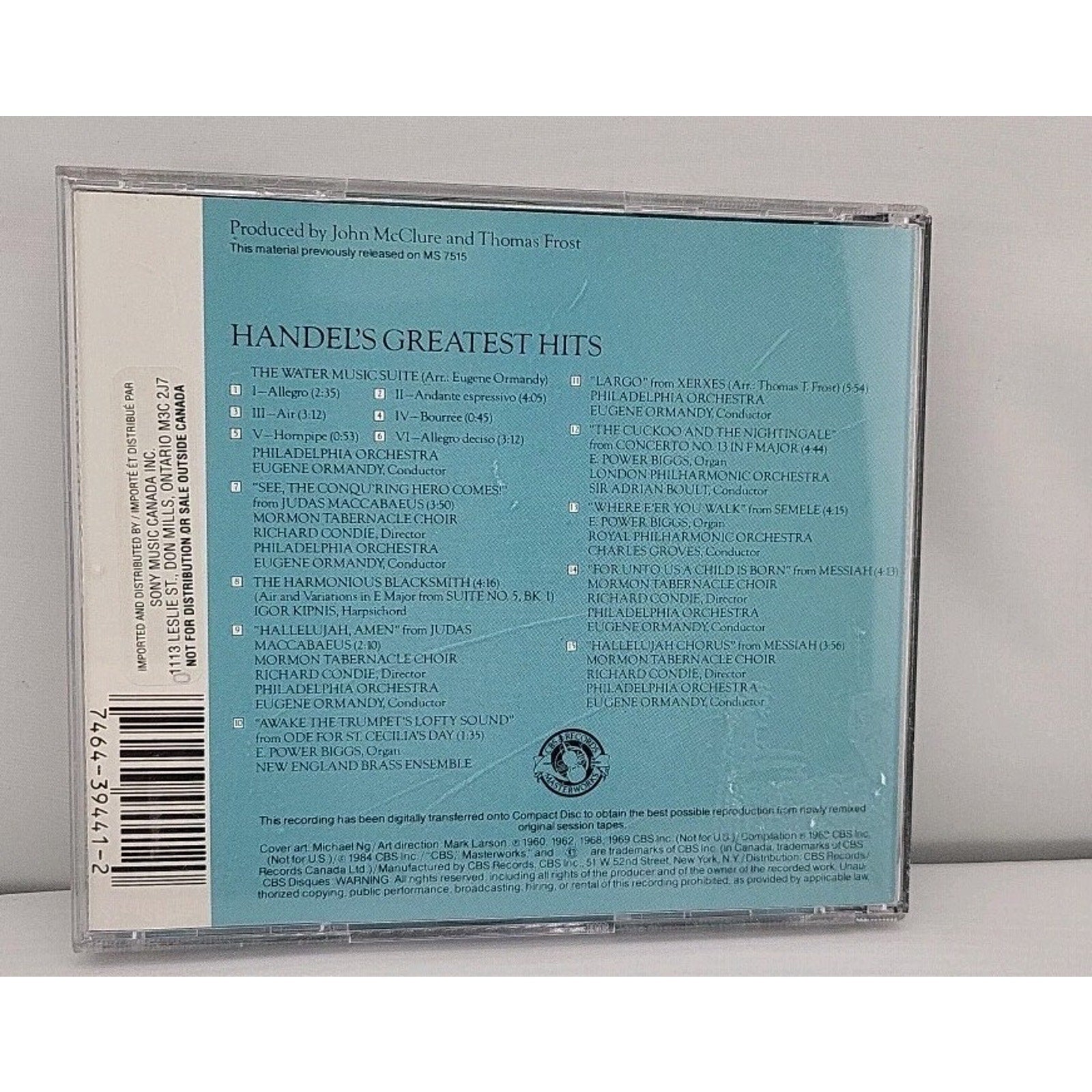 George Frideric Handel: Handel's Greatest Hits (CD)