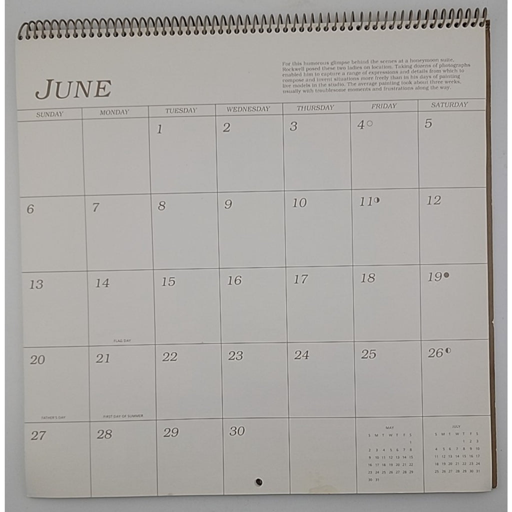 Norman Rockwell 1993 Calendar
