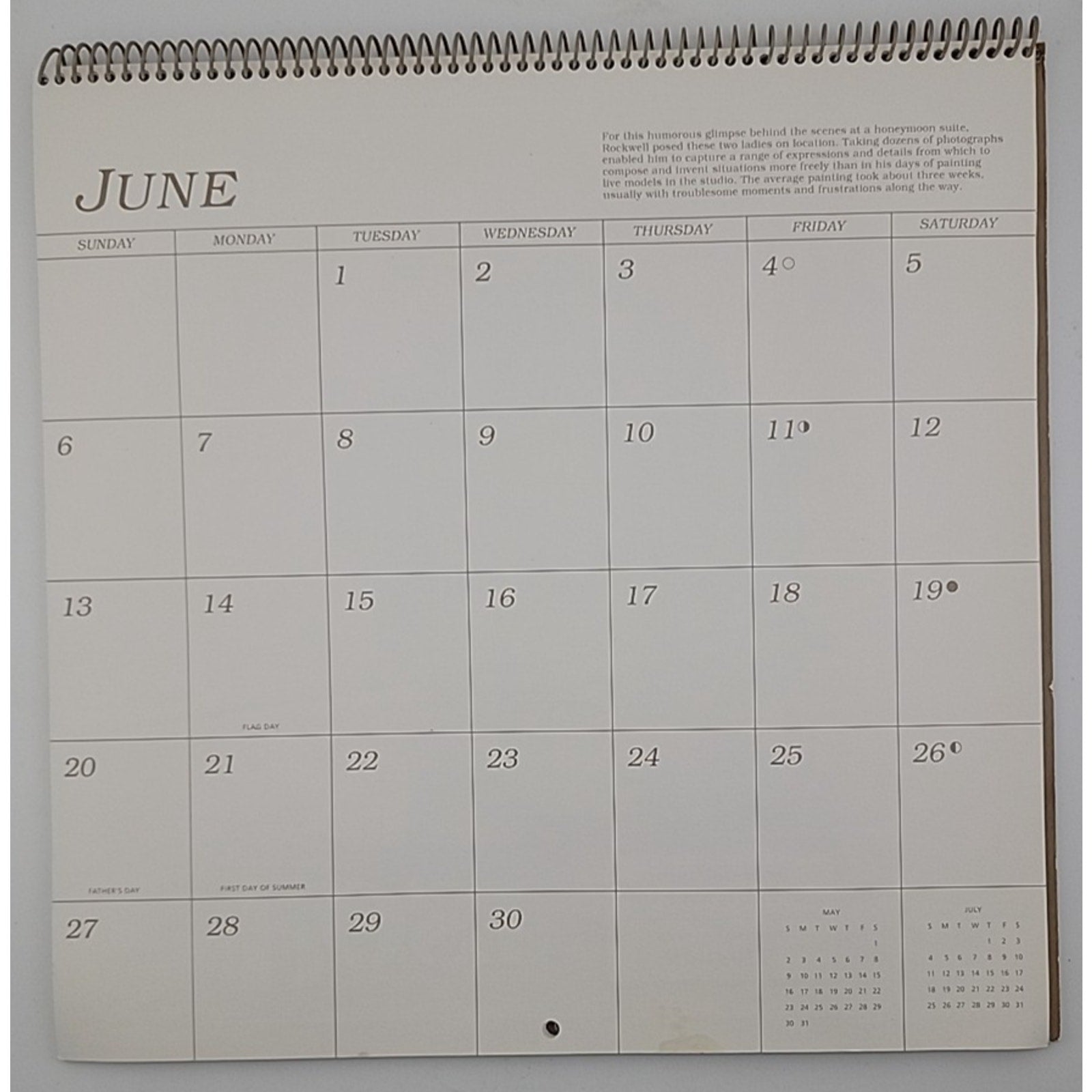 Norman Rockwell 1993 Calendar