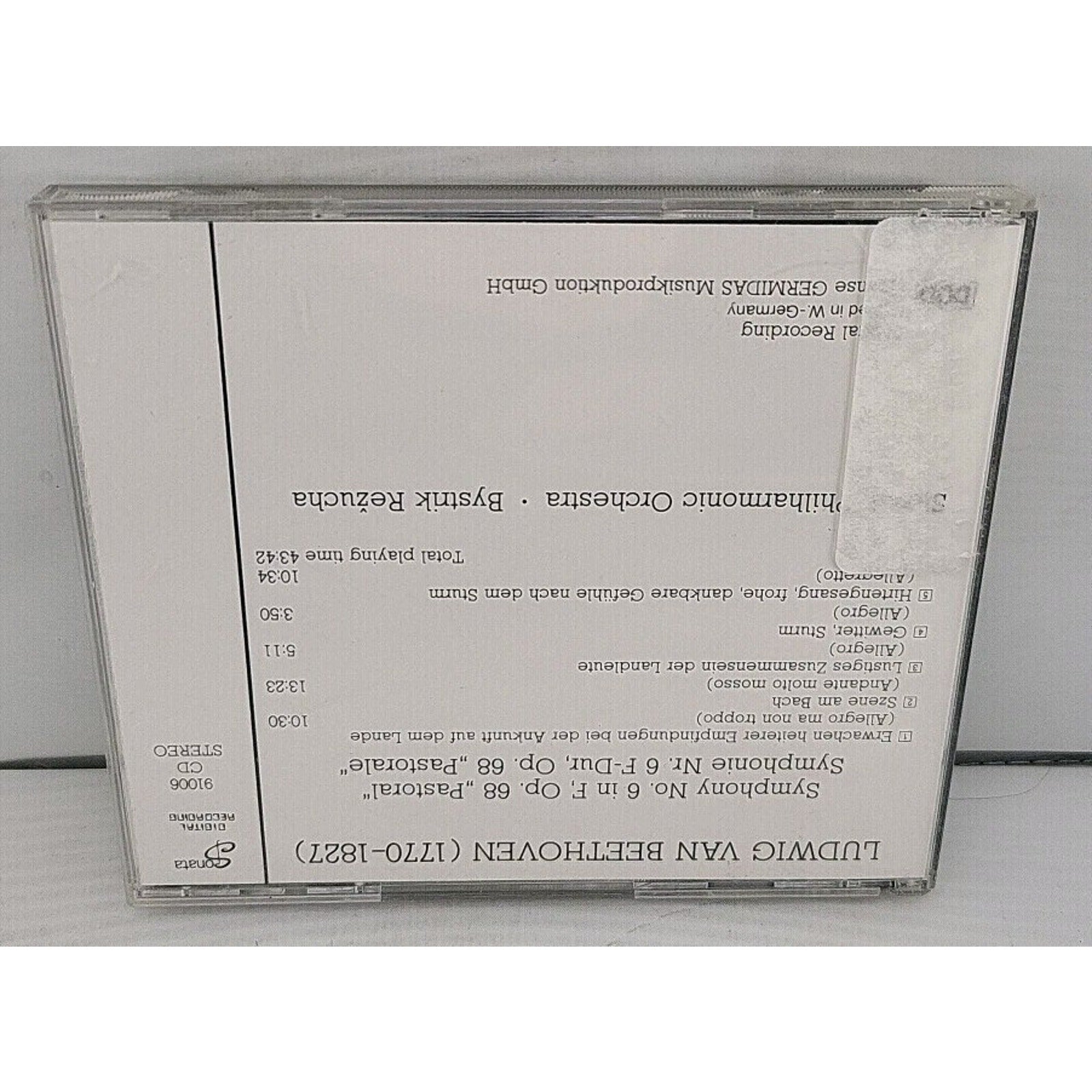 Beethoven Symphony No. 6 Pastoral CD