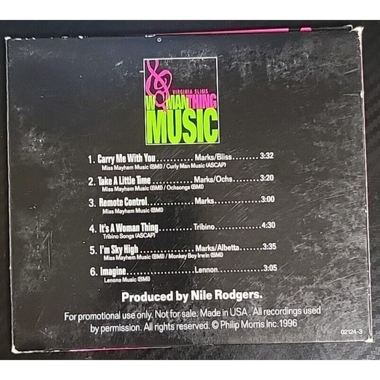 Virginia Slims Woman Thing Music - Martha Byrne - Volume 1 Pop - CD
