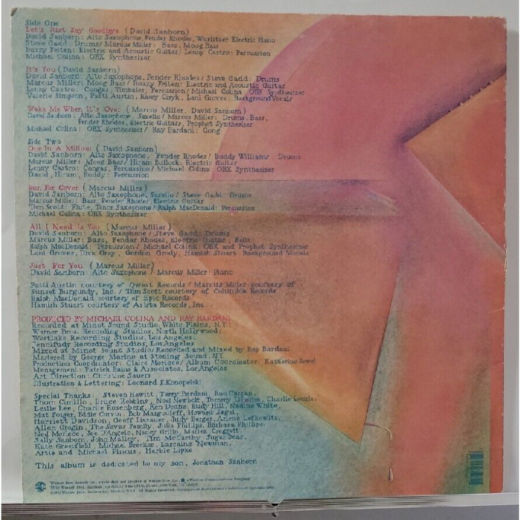 David Sanborn Voyeur BSK-3546 (Record)