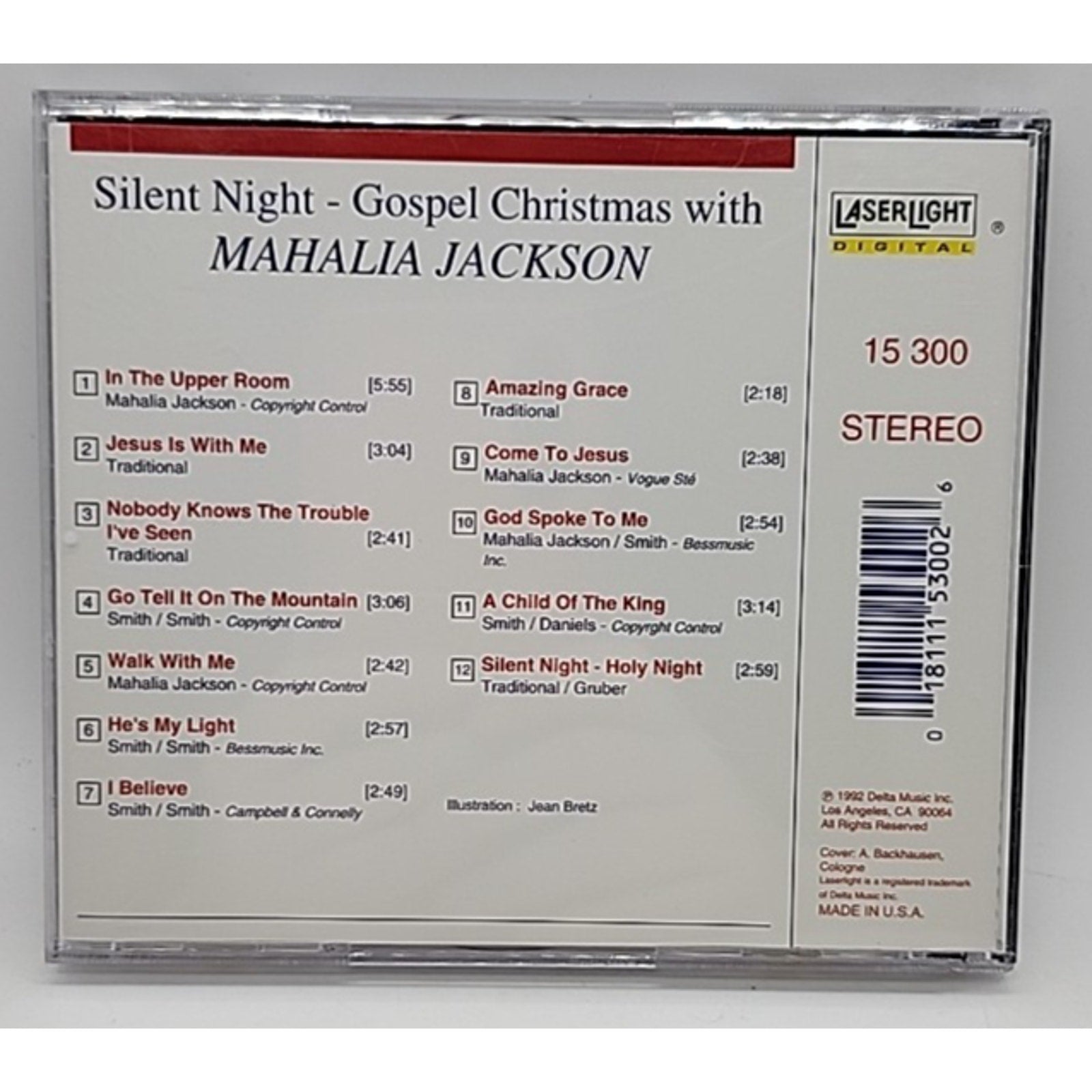 Gospel Christmas/Silent Night by Mahalia Jackson (CD, Jan-1998, Laserlight)