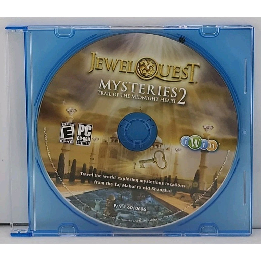 Jewel Quest Mysteries 2: Trail of the Midnight Heart (PC, 2009) *Disc Only*
