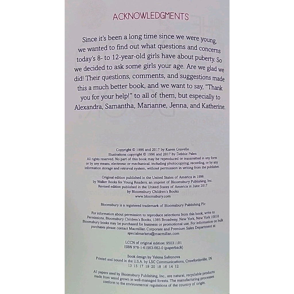 Period Book : A Girl's Guide to Growing Up by Jennifer Gravelle and Karen...