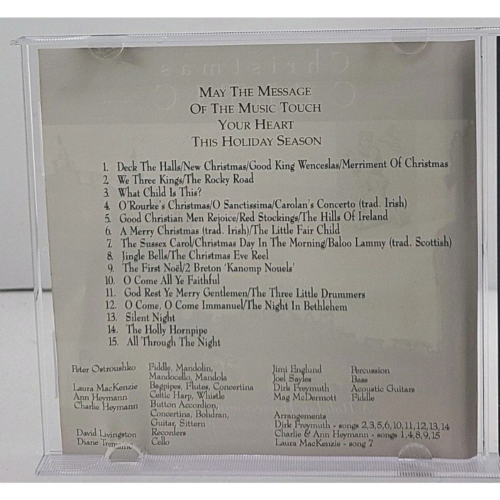 Christmas Celtic CD a Holiday Homecoming Series Celtic Ensemble