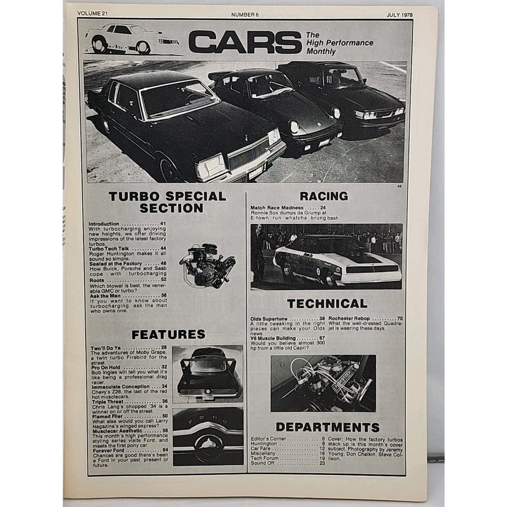 Cars Magazine - The High Performance Monthly - July 1978 Volume 21 Number 6