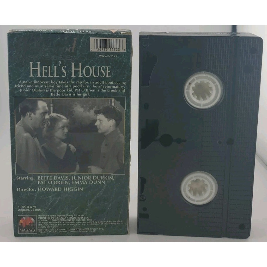 Hell's House VHS 1932, 1988 Bette Davis