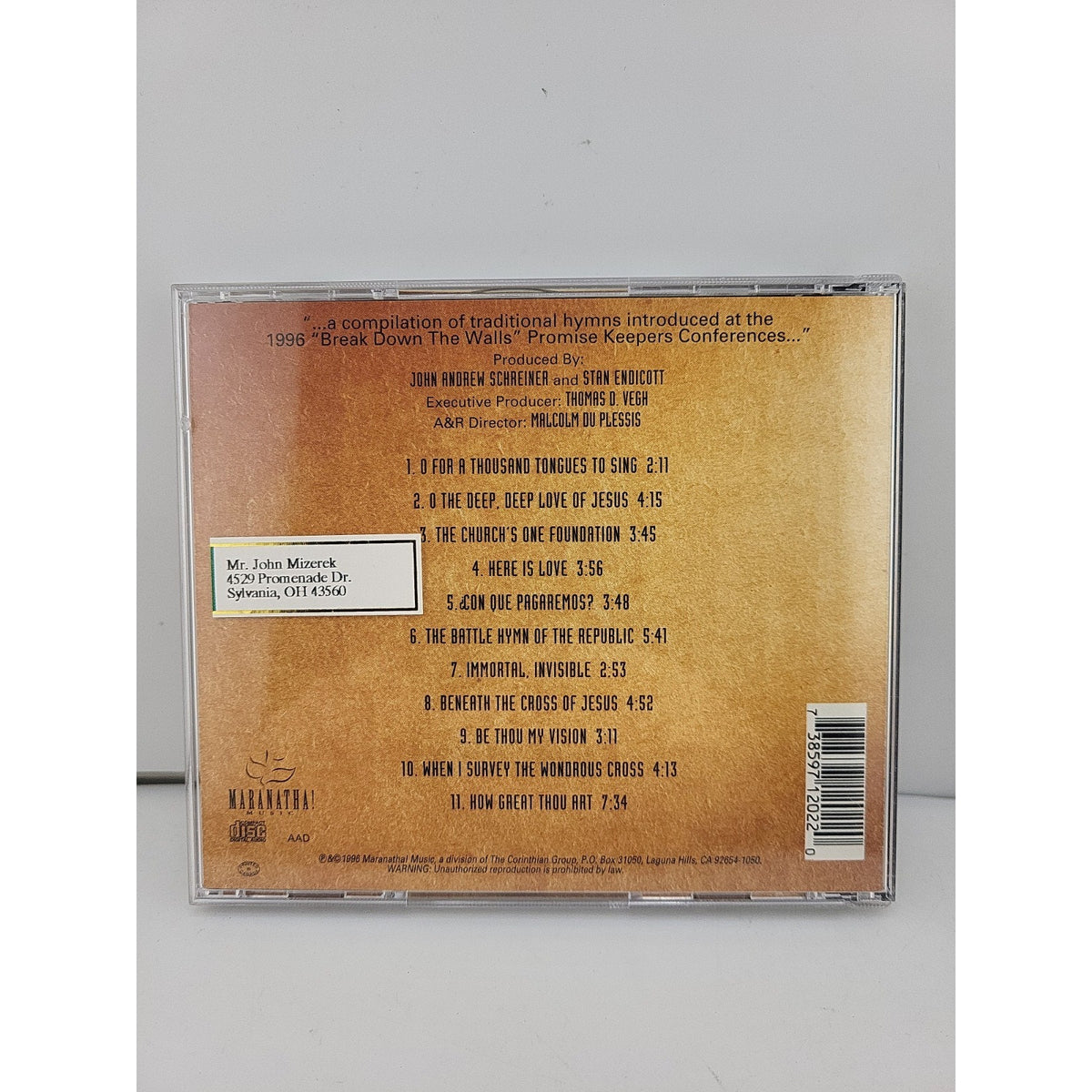 Marantha! Music: Favorite Hymns of Promise Keepers CD