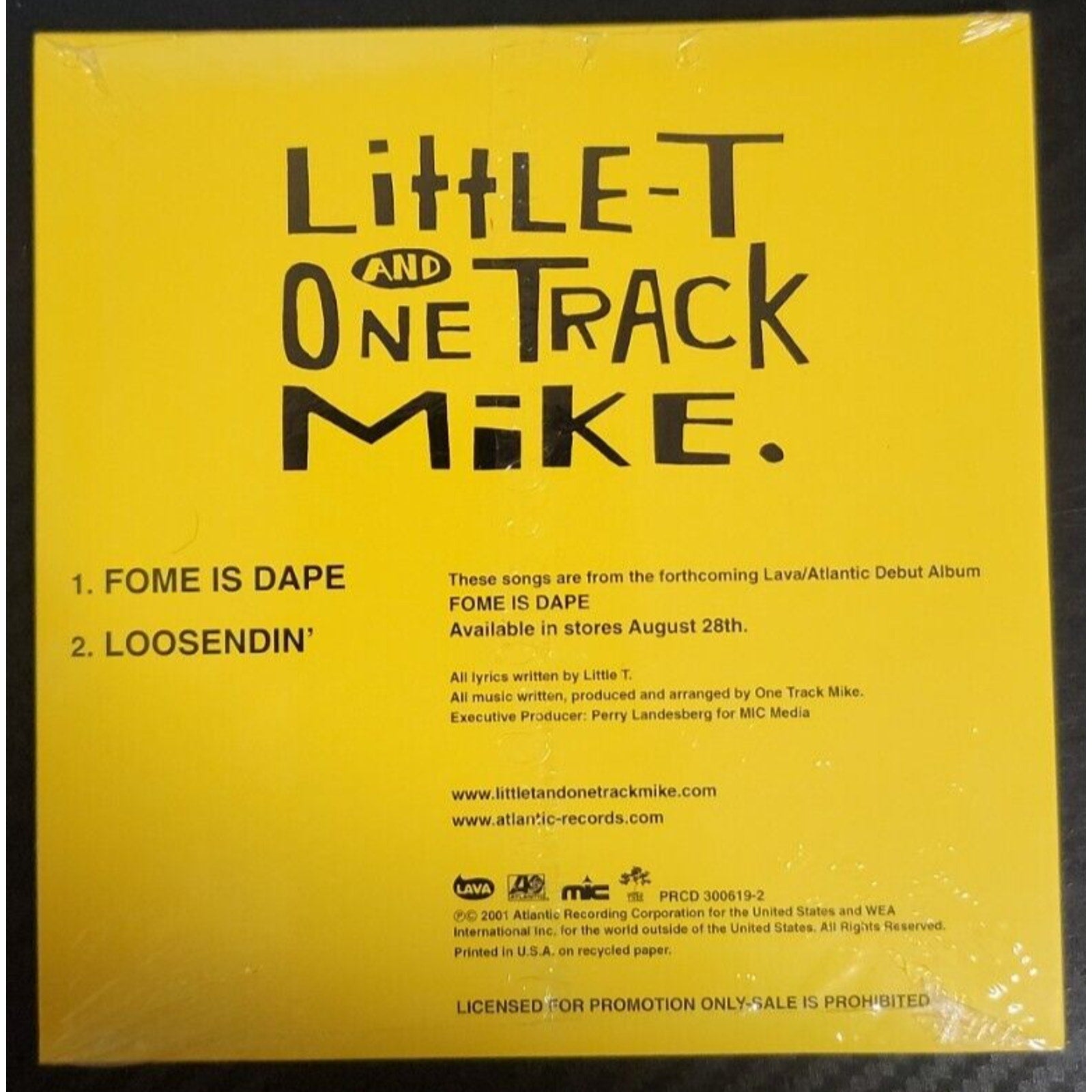 Little-T And One Track Mike CD Sampler *Brand New*
