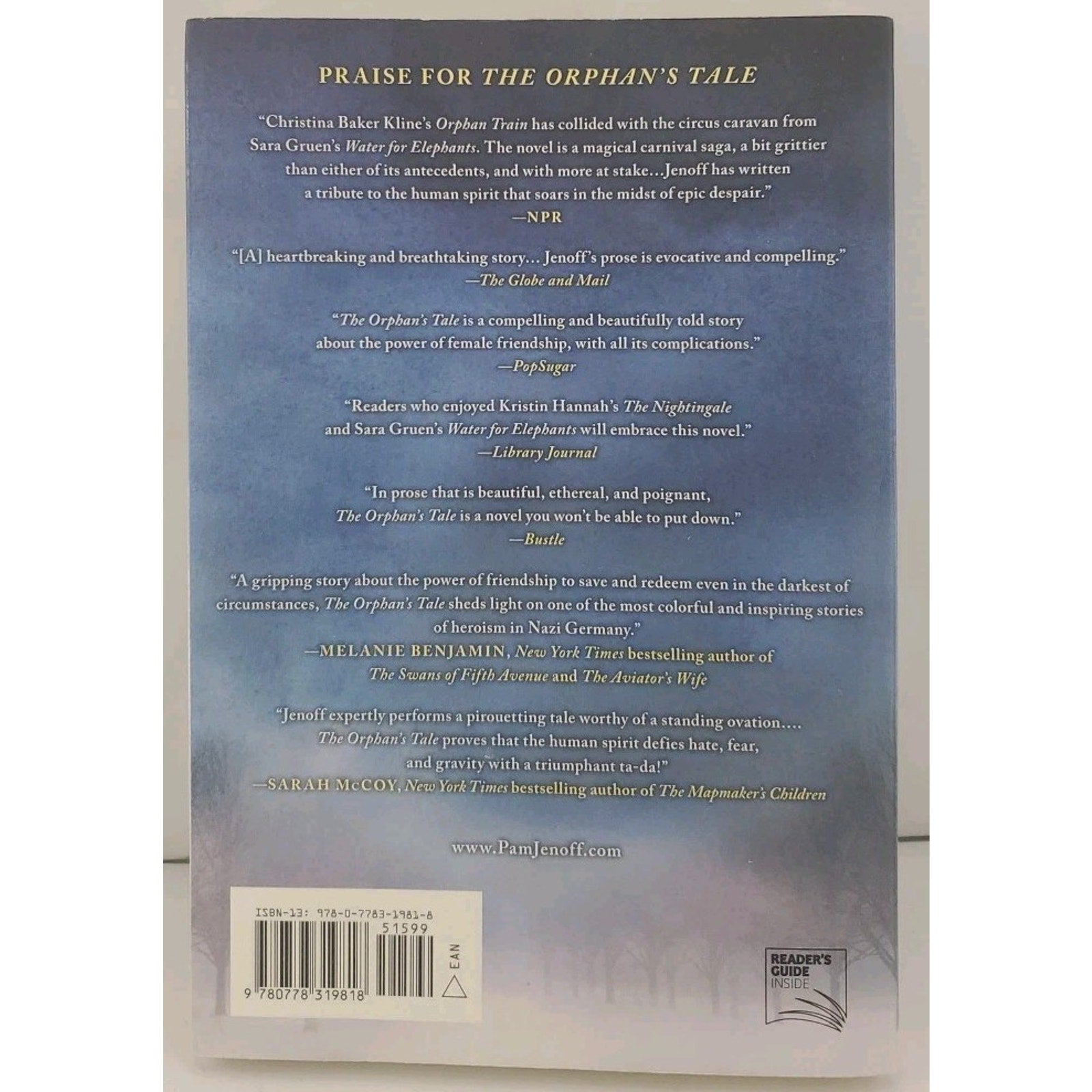 Orphan's Tale by Pam Jenoff (2017, Trade Paperback)