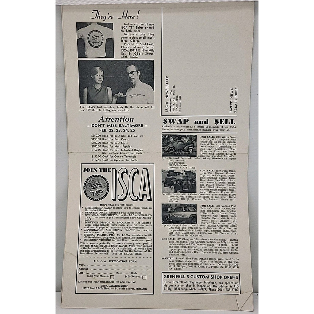ISCA Newsletter January 1968 Volume VIII Number 4