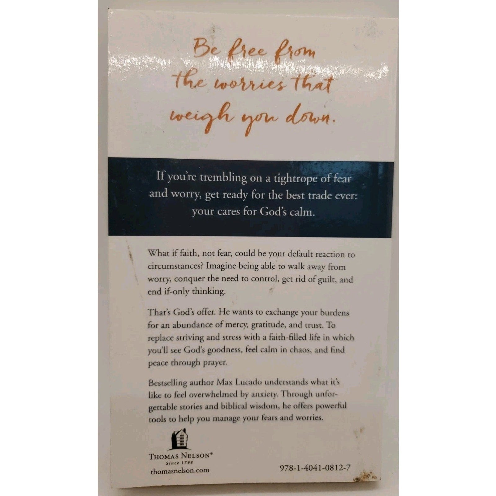 Trade Your Cares For Calm By Max Lucado