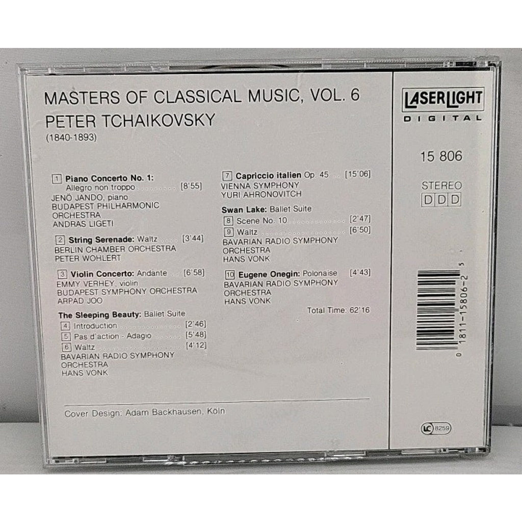 Masters of Classical Music by P.I. Tchaikovsky (CD, 1990)