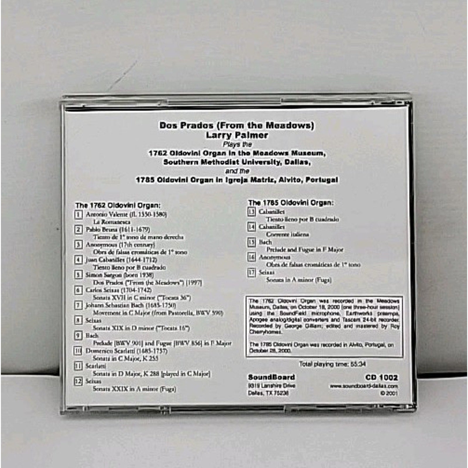 Dos Prados (From The Meadows) By Larry Palmer CD