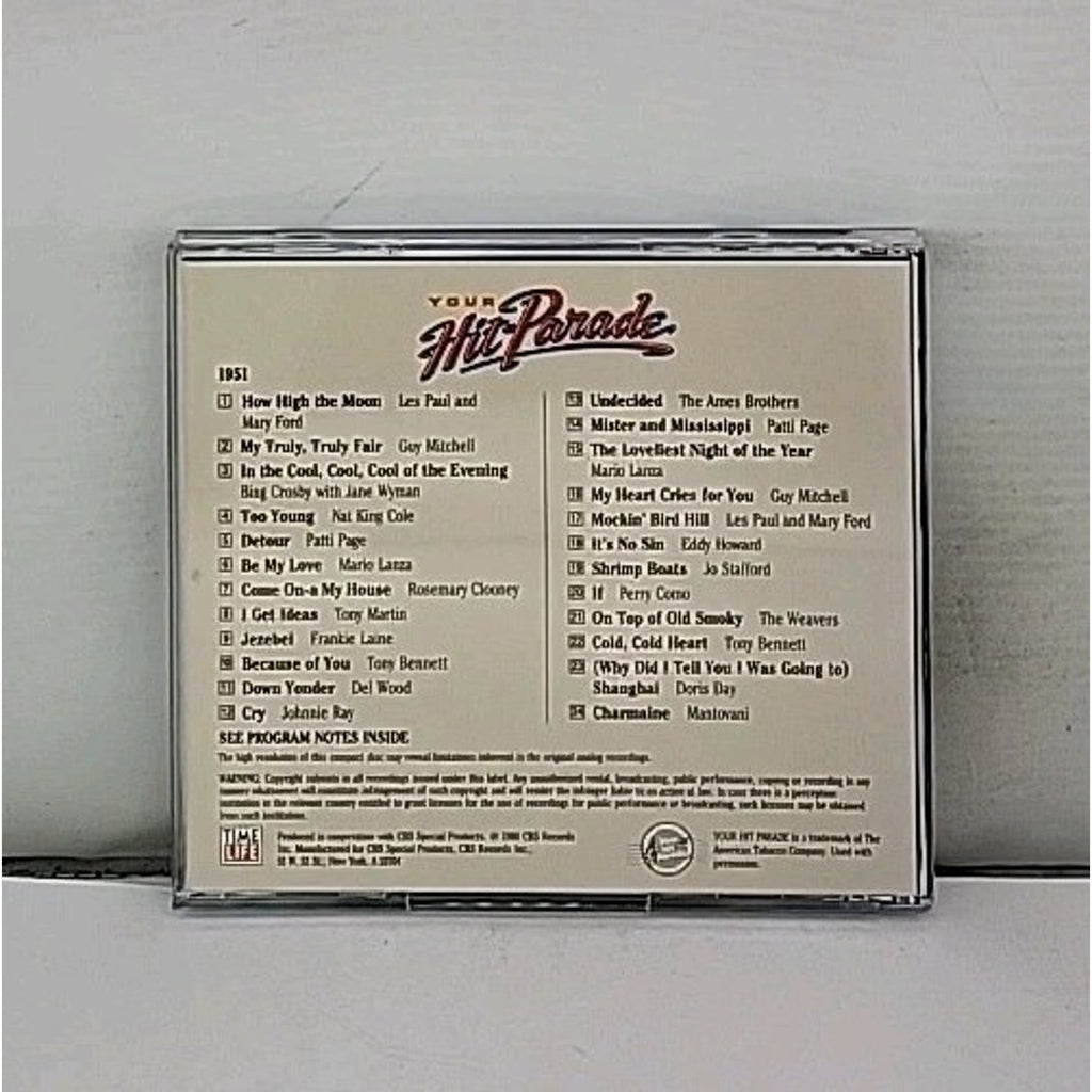 Time Life Your Hit Parade 1951 - Various Artists CD 1990