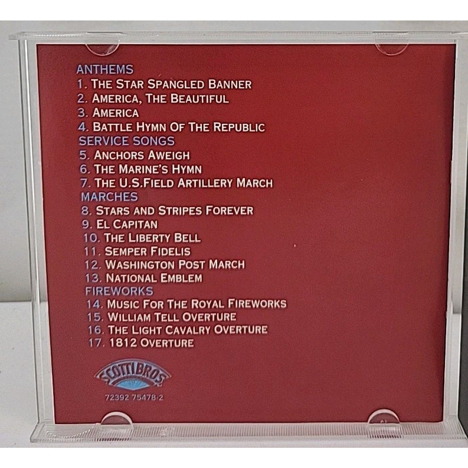Stars and Stripes Forever [Scotti Bros] by Various Artists (CD, Sep-1998, Zomba