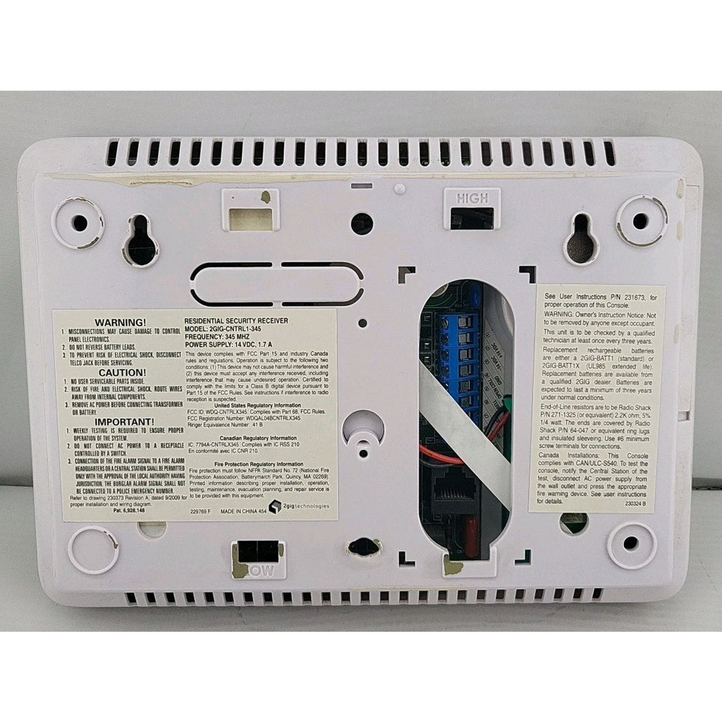 Vivint Residential Security Receiver 2G-CNTRL1-345