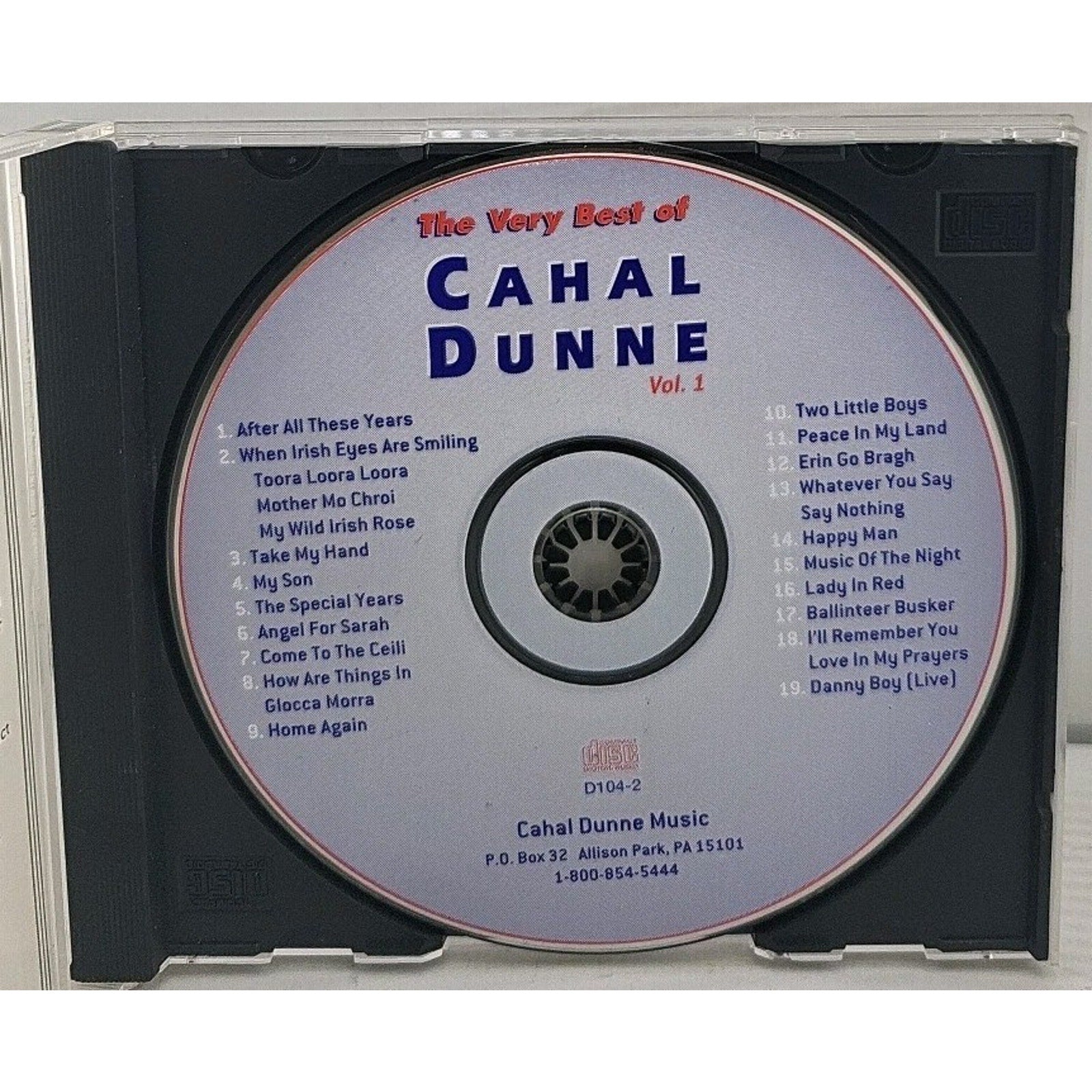The Very Best Of Cahal Dunne Vol. 1 CD