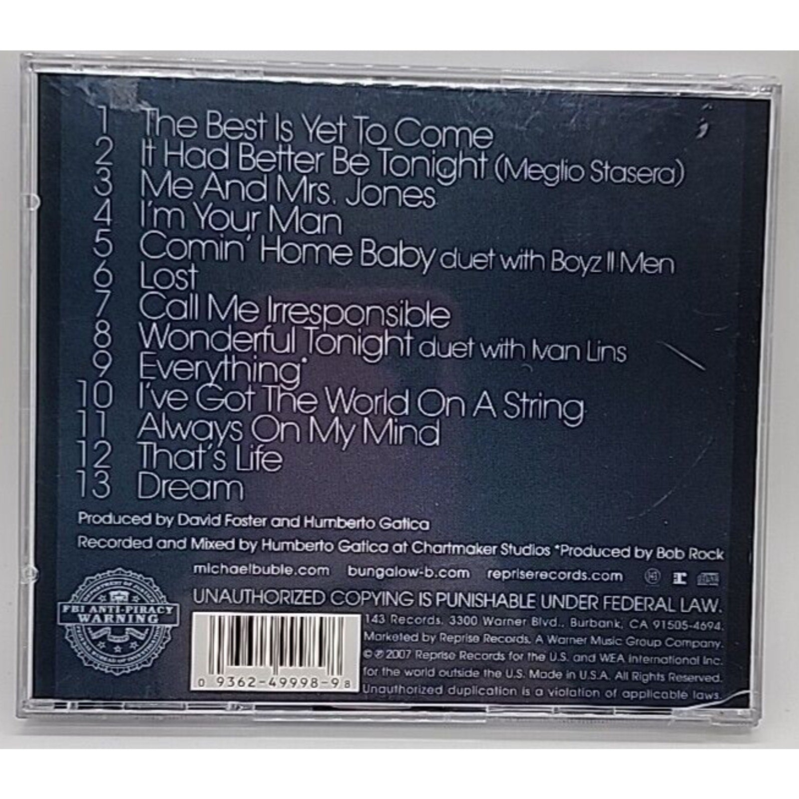 Call Me Irresponsible by Buble, Michael (CD, 2007)