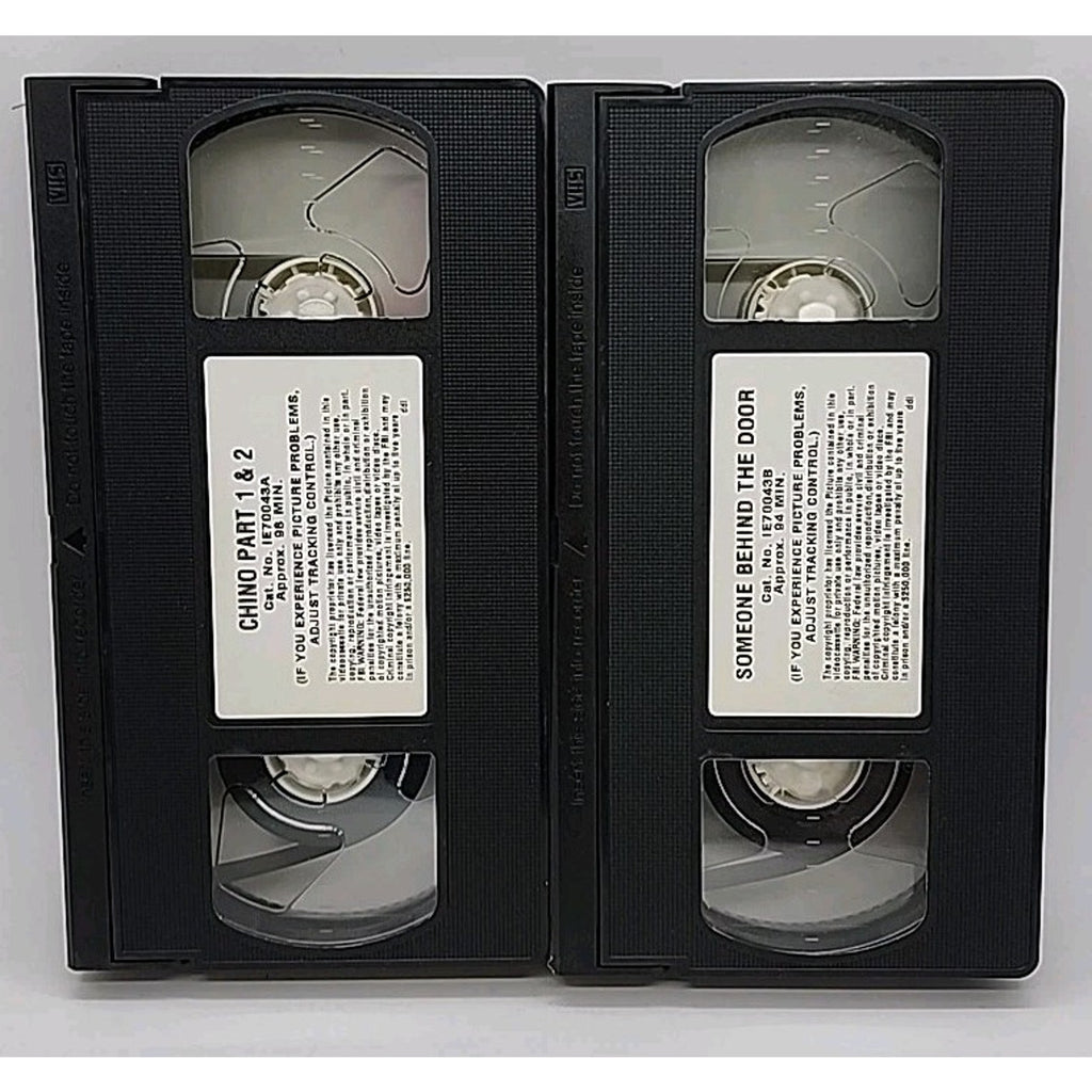 Charles Bronson 2 Movie Collectors Set VHS Chino & Someone Behind The Door