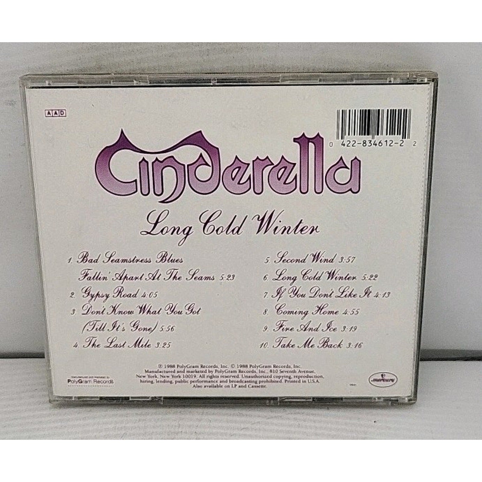 Long Cold Winter by Cinderella (CD, 1990)