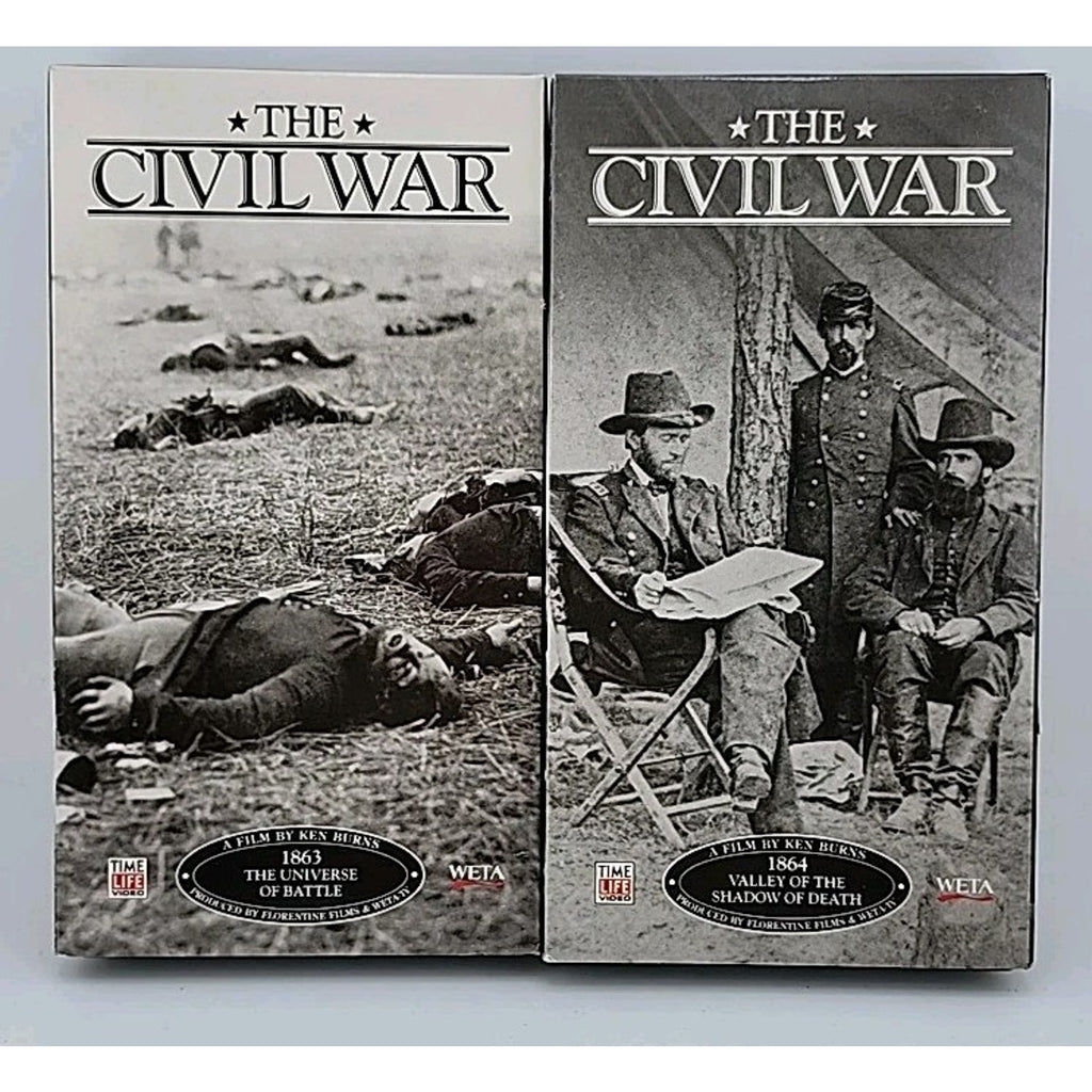 The Civil War Set Of 9 VHS Tapes 1861-1865 By Ken Burns Time Life Video