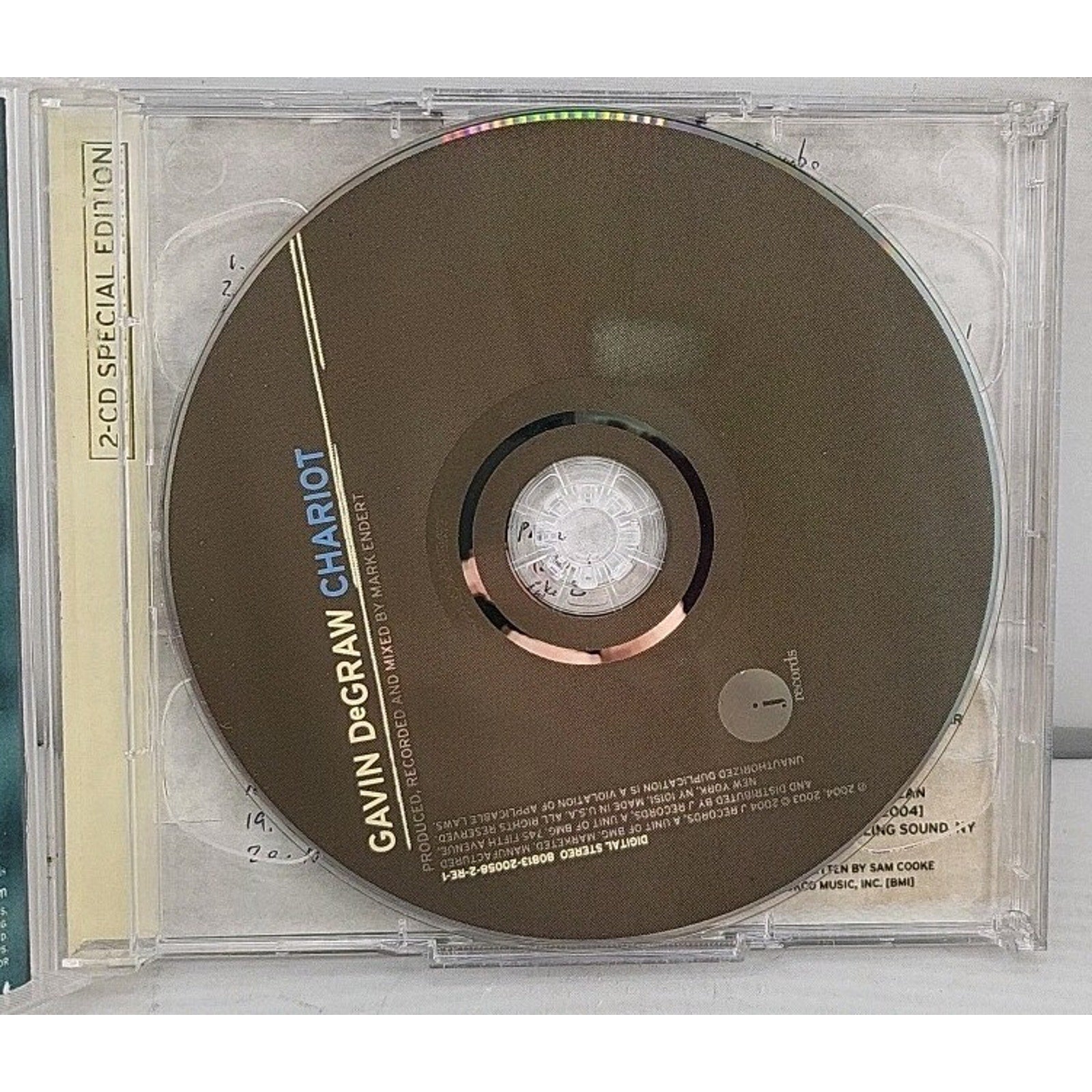 Chariot [Chariot + Chariot Stripped] by Gavin DeGraw (CD, Jul-2004, 2 Discs,...